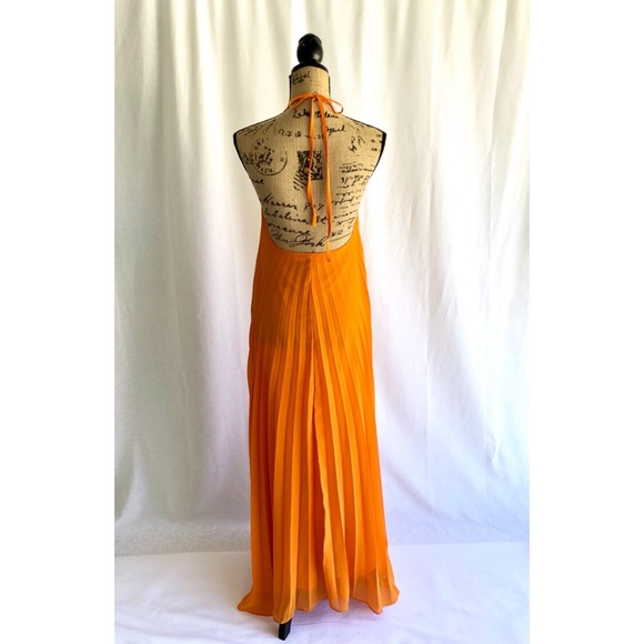 Pleated Halter Maxi Dress - Picture 3 of 6